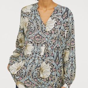 H&M William Morris Floral Print Tunic PLUS SIZE!